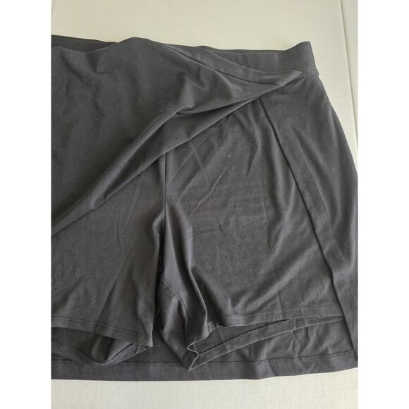 Anne Klein Sport Skort Women's Size XL Black Elastic Waist Slit Side - Picture 5 of 6